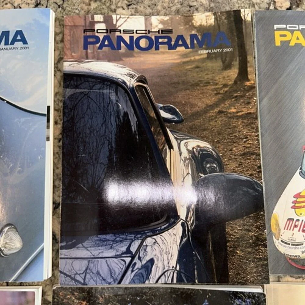 PORSCHE Panorama MAGAZINE 2001 Lot of 12 FULL YEAR Club of America